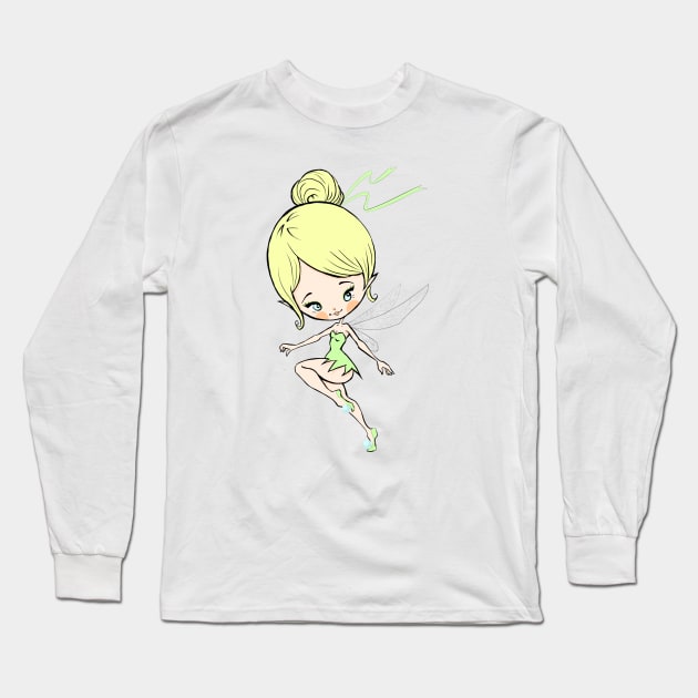 Tinker bell Long Sleeve T-Shirt by mapetitepoupee